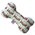 Mirage Pet Products Christmas Trains 8 in. Bone Dog Toy 1277-TYBN8